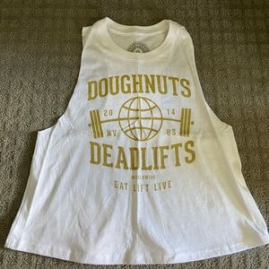 Doughnuts and deadlifts tank top